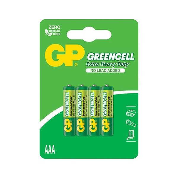 Baterii GP GREENCELL AAA (R03), 1.5V, blister 4pcs