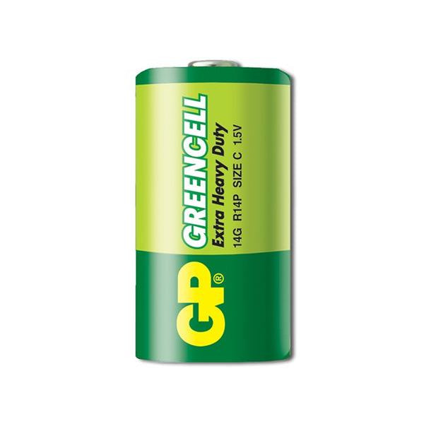 Baterii GP GREENCELL C (R14), 1.5V, blister 2pcs