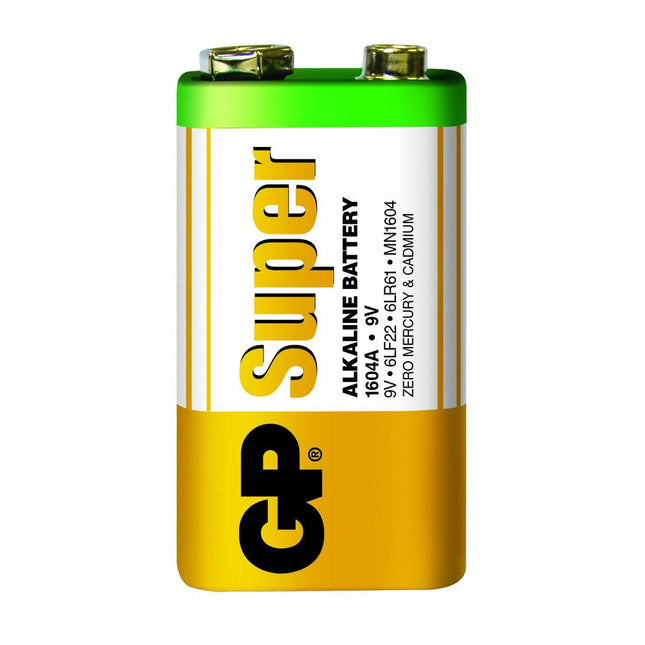 Baterii GP Super Alkaline 9V (6LF22), folie 1pcs