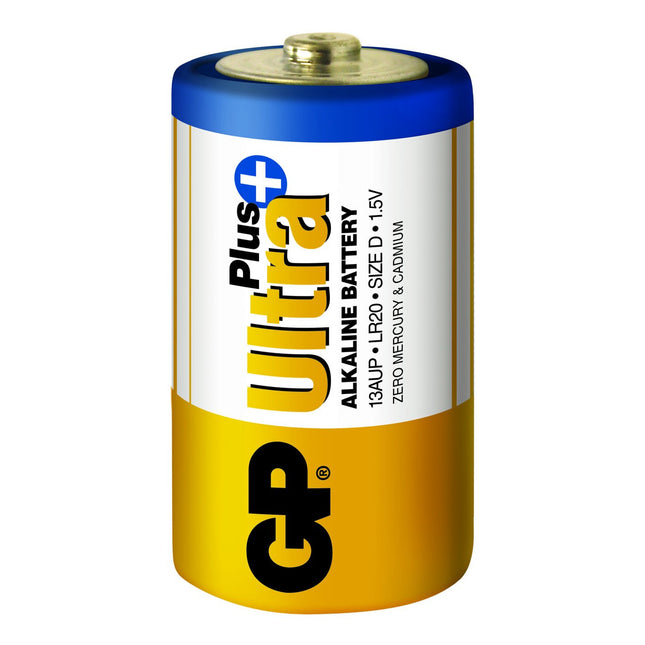 Baterii GP Ultra Plus Alkaline D (LR20), 1.5V , blister 2pcs