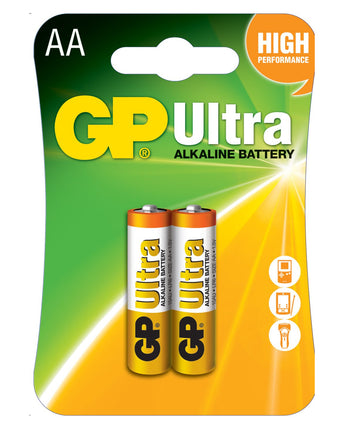 Baterii GP Ultra Alkaline AA (LR6), blister 2pcs