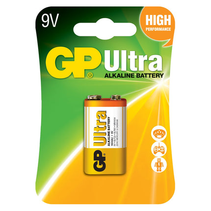 Baterii GP Ultra Alkaline 9V (6LF22), blister 1pcs