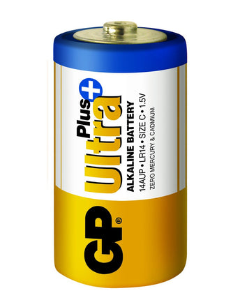 Baterii GP Ultra Plus Alkaline C (LR14), 1.5V, blister 2pcs
