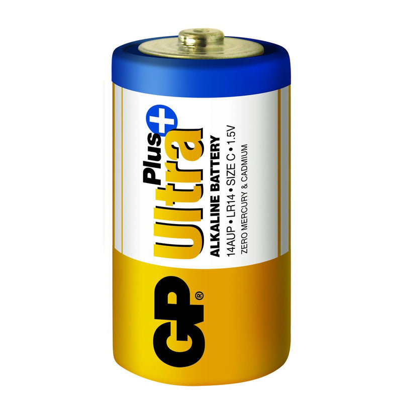 Baterii GP Ultra Plus Alkaline C (LR14), 1.5V, blister 2pcs
