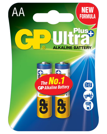 Baterii GP Ultra Plus Alkaline AA (LR6), blister 2pcs