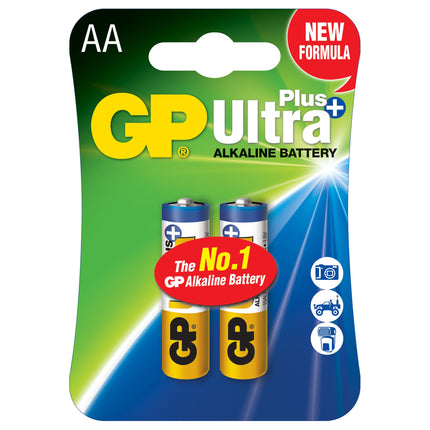 Baterii GP Ultra Plus Alkaline AA (LR6), blister 2pcs