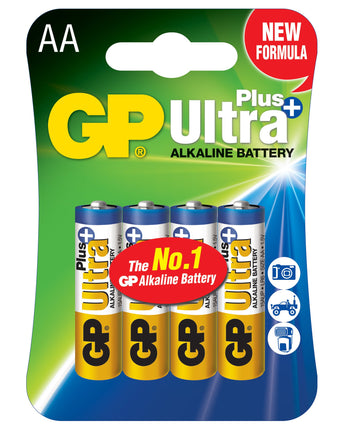 Baterii GP Ultra Plus Alkaline AA (LR6), blister 4pcs