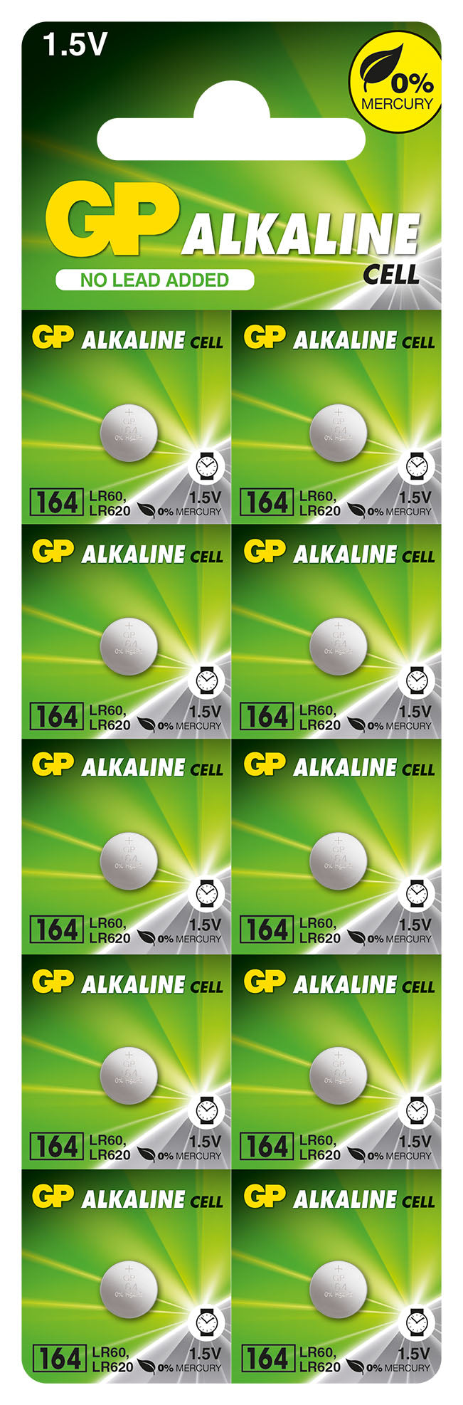 Baterii alcaline GP Alkaline  CELL 164, LR60, AG1, 1.5V, blister 10 buc