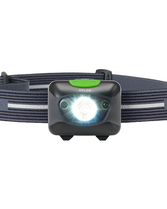 Frontala reincarcabila GP XPLOR PHR15, senzor de apropiere, 300 lm, 3xAAA NiMH, lumina alba si rosie