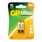 Baterii GP Ultra Alkaline AAA (LR03), blister 2pcs