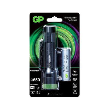 Lanterna reincarcabila GP Discovery CR41, 650 lm, 1x18650 Lithium Ion 2600mAh