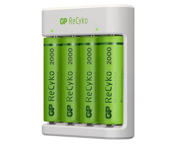Incarcator acumulatori GP ReCyko E411 (USB) + 4 acumulatori ReCyko AA 2100mAh