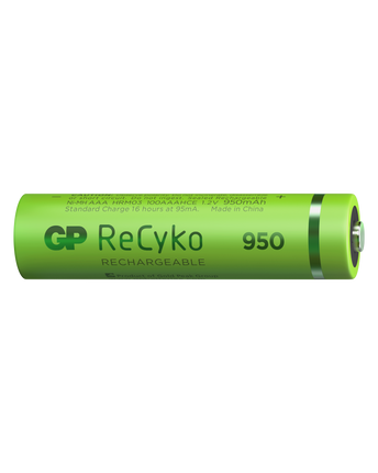Baterii reincarcabile GP ReCyko AAA 950mAh (R03), ambalaj reciclabil 2pcs