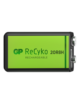 Baterii reincarcabile GP ReCyko 9V 200mAh,  ambalaj reciclabil 1pcs