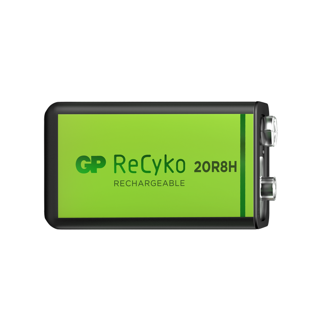 Baterii reincarcabile GP ReCyko 9V 200mAh,  ambalaj reciclabil 1pcs