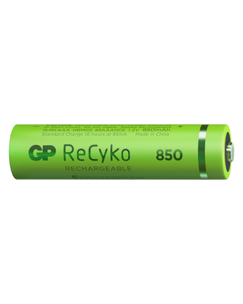 Baterii reincarcabile GP ReCyko AAA 850mAh (R03), ambalaj reciclabil 4pcs