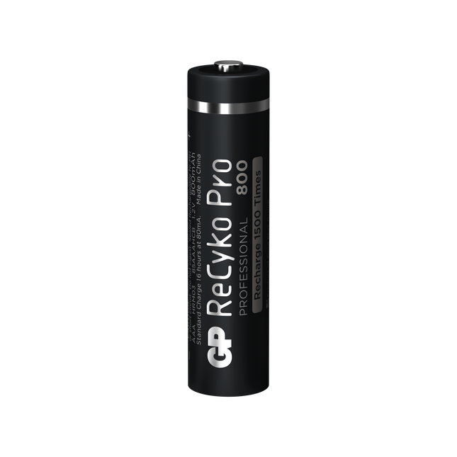 Baterii reincarcabile GP ReCyko Pro AAA 800mAh (R03), ambalaj reciclabil 2pcs