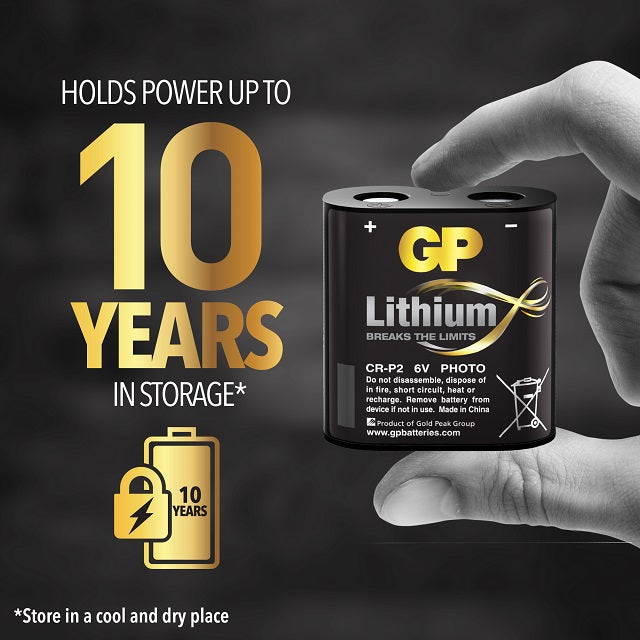 Baterii litiu GP Lithium CR-P2, 6V, blister 1 buc