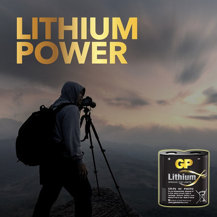 Baterii litiu GP Lithium CR-P2, 6V, blister 1 buc