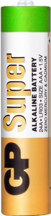 Baterii GP Super Alkaline AAA (LR03), blister 4pcs
