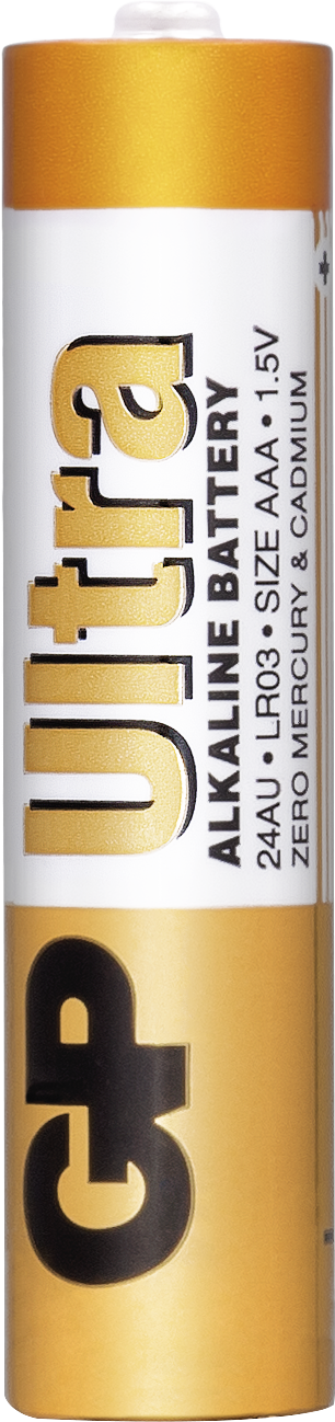Baterii GP Ultra Alkaline AAA (LR03), blister 2pcs