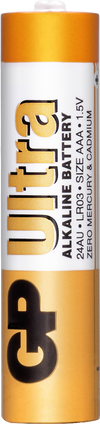 Baterii GP Ultra Alkaline AAA (LR03), folie 2pcs