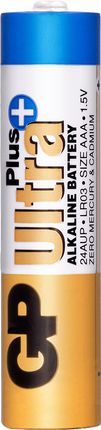 Baterii GP Ultra Plus Alkaline AAA (LR03), blister 2pcs
