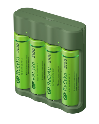 Incarcator acumulatori GP ReCyko Everyday B421 (USB) + 4 acumulatori ReCyko AA 2100mAh