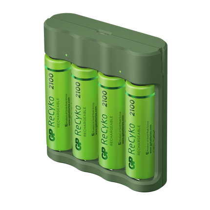 Incarcator acumulatori GP ReCyko Everyday B421 (USB) + 4 acumulatori ReCyko AA 2100mAh