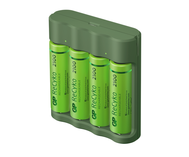 Incarcator acumulatori GP ReCyko Everyday B421 (USB) + 4 acumulatori ReCyko AA 2100mAh