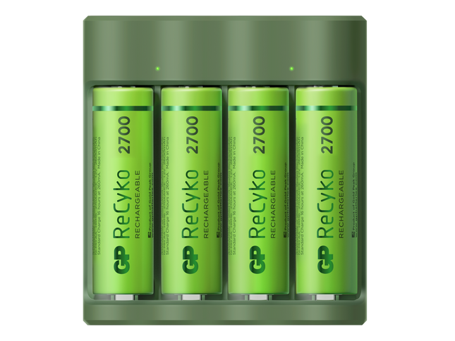 Incarcator acumulatori GP ReCyko Everyday B421 (USB si Wall Charger) + 4 acumulatori ReCyko AA 2600mAh