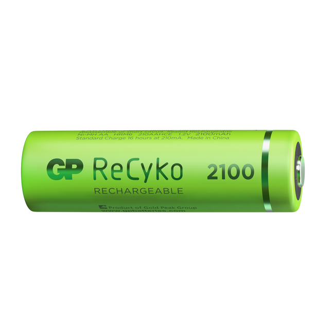 Baterii reincarcabile GP ReCyko AA 2100mAh (R6), ambalaj reciclabil 4pcs