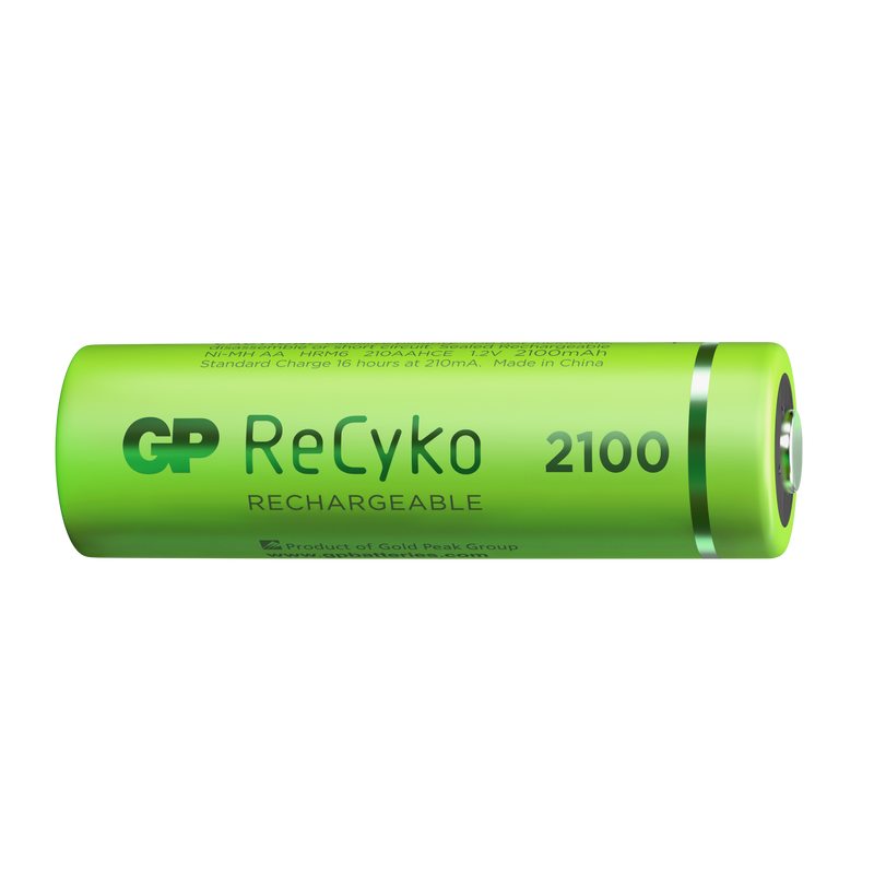 Baterii reincarcabile GP ReCyko AA 2100mAh (R6), ambalaj reciclabil 4pcs