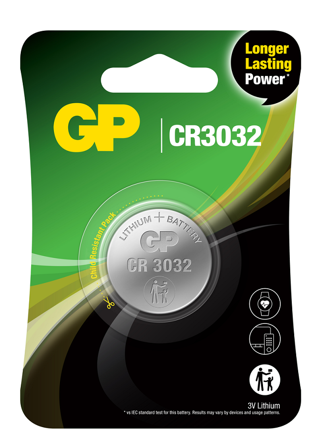 Baterii litiu GP Lithium CELL CR3032, 3V, blister 1 buc