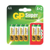 Baterii GP Super Alkaline AA (LR6), blister 6pcs