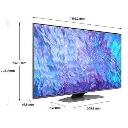 Televizor Samsung QLED 50Q80CA, 125 cm, Smart, 4K Ultra HD, Clasa G