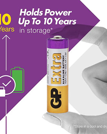 Baterii GP Extra Alkaline AA (LR6), 1.5V, 40pcs
