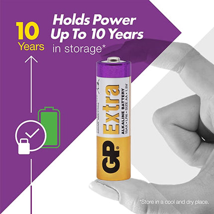 Baterii GP Extra Alkaline AA (LR6), 1.5V, 40pcs