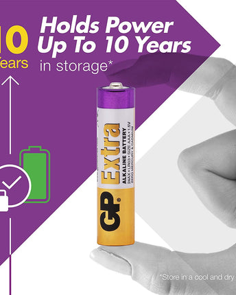 Baterii GP Extra Alkaline AAA (LR03), 1.5V, 80pcs