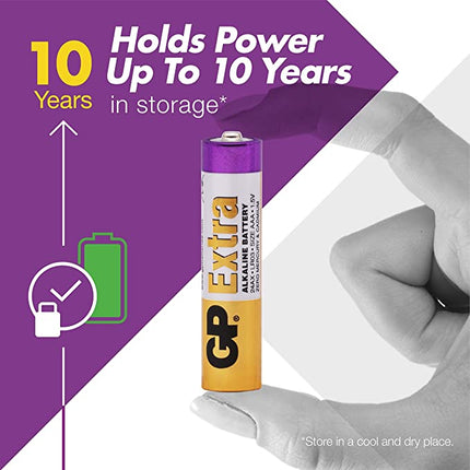 Baterii GP Extra Alkaline AAA (LR03), 1.5V, 40pcs