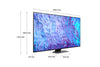Televizor Samsung QLED 85Q80CA, 214 cm, Smart, 4K Ultra HD, Clasa G