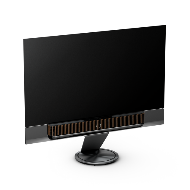 Beovision Theatre 77 inch Motorised Floor Stand — imagine de ambianță.