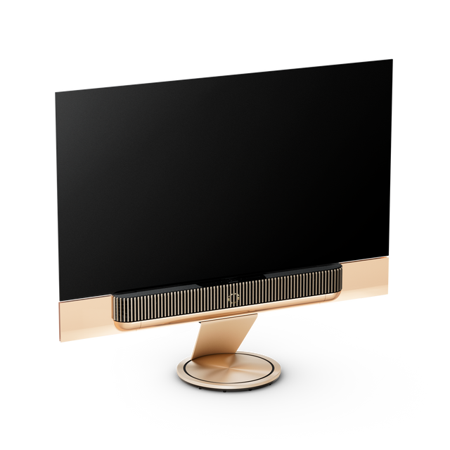 Beovision Theatre 77 inch Motorised Floor Stand — imagine de ambianță.