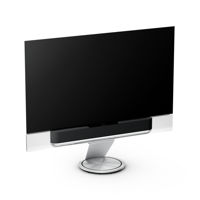 Beovision Theatre 77 inch Motorised Floor Stand — imagine de ambianță.
