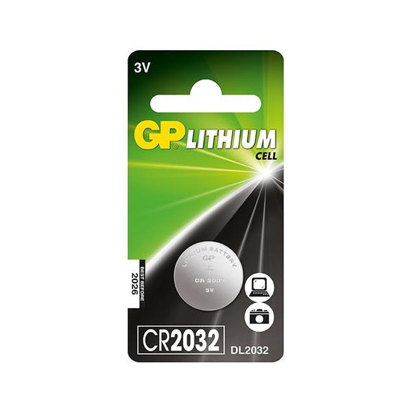 Baterii GP Lithium CELL CR2032 (DL2032), 3.0V, blister 1pcs