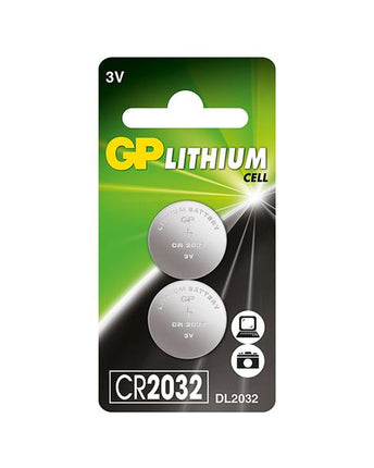 Baterii GP Lithium CELL CR2032 (DL2032), 3.0V, blister 2pcs