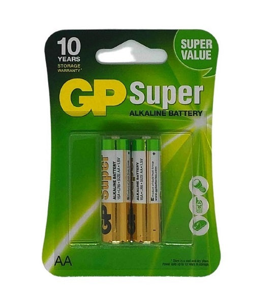 Baterii GP Super Alkaline AA (LR6), blister 2pcs