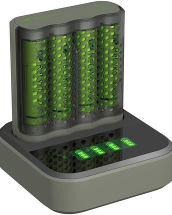 Incarcator acumulatori GP ReCyko Speed Charger M451 + 4 acumulatori ReCyko AA 2600mAh + Dock de incarcare D451