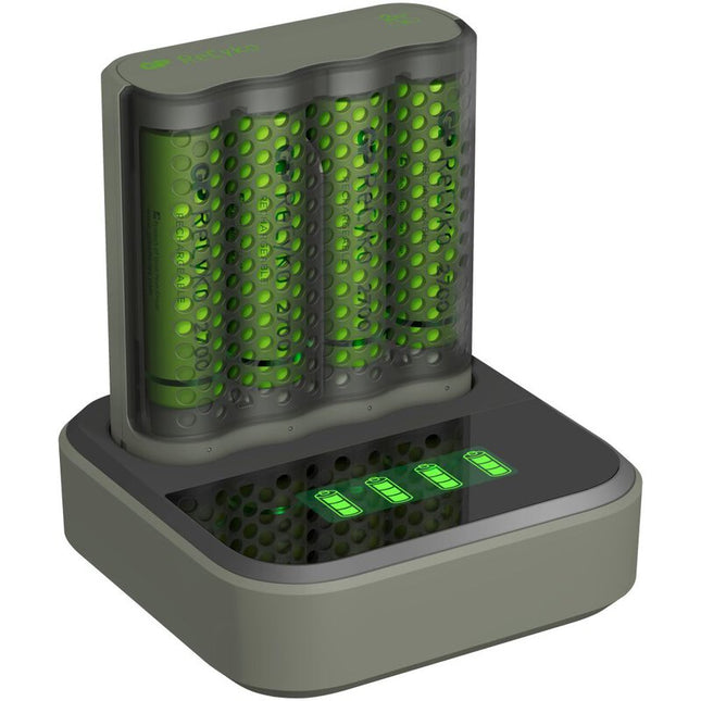 Incarcator acumulatori GP ReCyko Speed Charger M451 + 4 acumulatori ReCyko AA 2600mAh + Dock de incarcare D451