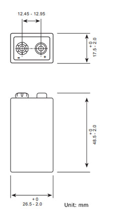 Baterii GP GREENCELL 9V (6F22), blister 1pcs